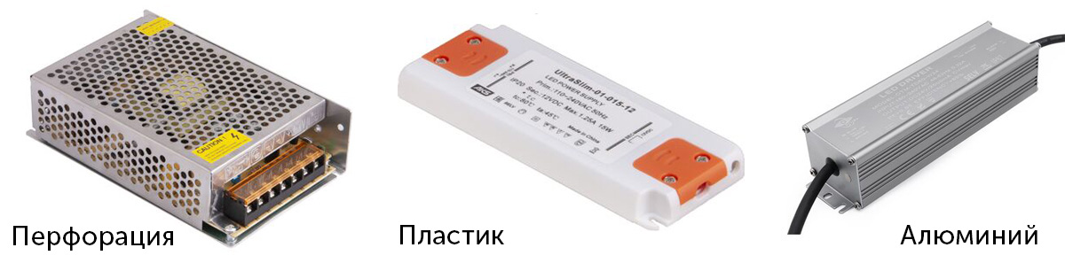 Материалы изготовления блоков питания