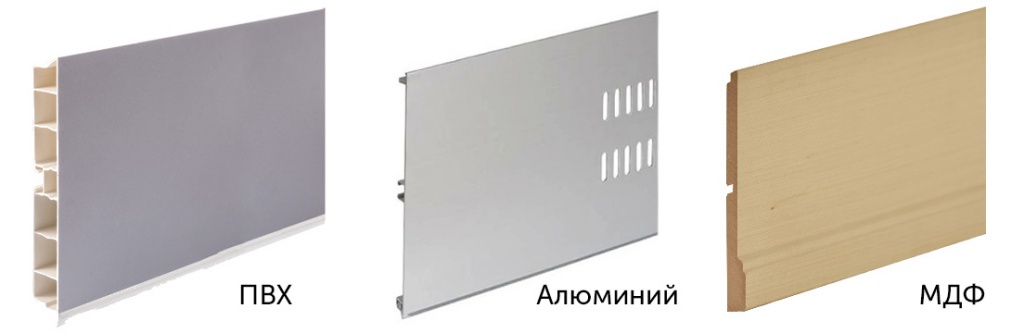 Разновидности мебельных цоколей Разновидности мебельных цоколей